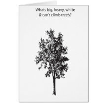 joke : tree greeting card