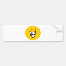 Joking around Smiley face Bumper Stickers