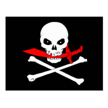 Jolly Roger (cutlass) Postcard
