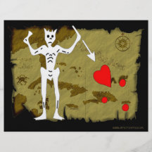 Jolly Roger Map  #1 Full Color Flyer
