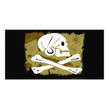Jolly Roger Map #4 Photo Greeting Card