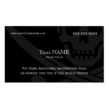 Jolly Roger Modern Business Cards