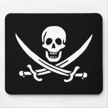 Jolly Roger Pirate Flag Mousepad