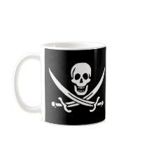 Jolly Roger Pirate Flag Mug mugs