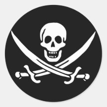 Jolly Roger Pirate Flag Sticker