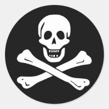 Jolly Roger Pirate Flag Sticker