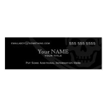 Jolly Roger Pirate Modern Business Card