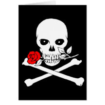 Jolly Roger (Rose)Notecard