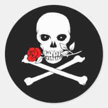 Jolly Roger (Rose)Sticker