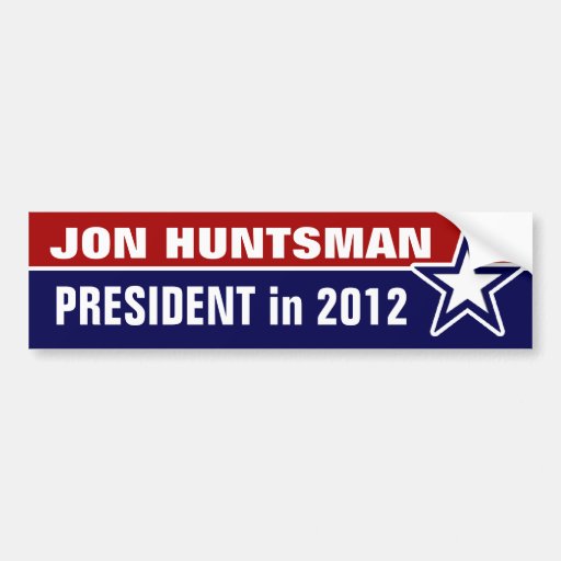 Jon Huntsman in 2012 Bumper Sticker