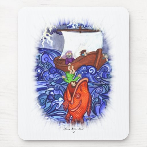 Jonah and the Big Fish Mouse Mat