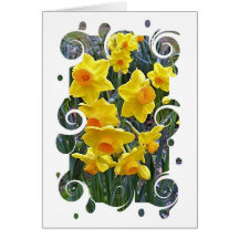 Jonquils Blank Greeting Card