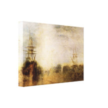 Joseph Mallord Turner - Whalers boiling blubber Gallery Wrap Canvas