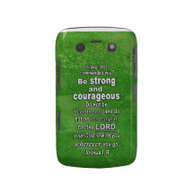 Joshua 1:9 Be Strong and Courageous Bible Verse Blackberry Bold Covers