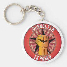 Journalism Is Power Key Chain