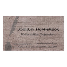Journalist Stylish Writer  Editor Business Card Templates