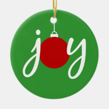 Joy Christmas Ornament