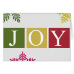 Joy Christmas Snowflakes Card