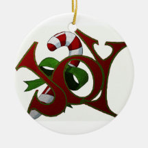JOY CHRISTMAS TREE ORNAMENT