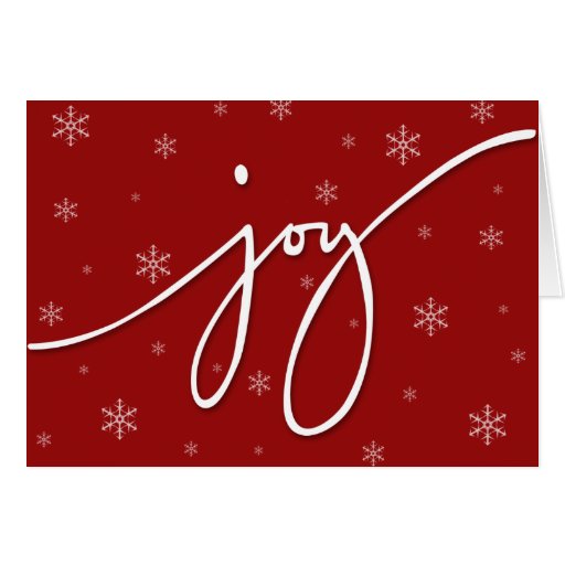 Joy Greeting Card
