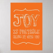 Joy is Portable: Large Poster