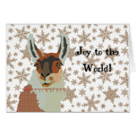 Joy Llama Christmas Card