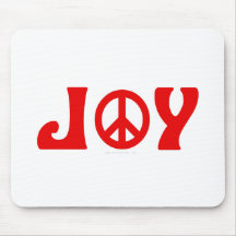 Joy Peace Sign Mouse Pad