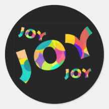JOY ROUND STICKERS