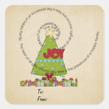 Joy Square Sticker