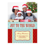 Joy to the World Family Photo Christmas Personalized Invitation