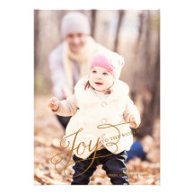 Joy to the World - Holiday Photo Card Custom Invites