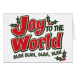 Joy World Blah Blah Greeting Card (light)