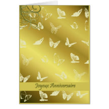 joyeux anniversaire butterflies greeting cards