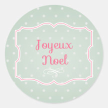 Joyeux Noel Cupcake Topper/Sticker
