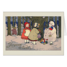 "Joyeux Noel" French Vintage Christmas Card