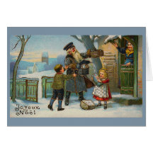 "Joyeux Noel Vintage Christmas Card"