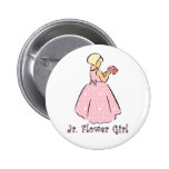 Jr. Flower Girl Wedding ID Button