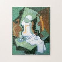 Juan Gris - Bottle and fruit bowl puzzle
