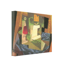 Juan Gris - Fruit bowl on a table cloth Gallery Wrap Canvas