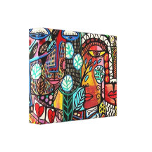 Judaica Rebirth Tree Of Life Stretched Canvas Prints
