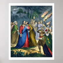 Judas Betrays his Master, from a bible printed by