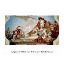 Judgement Of Solomon By Giovanni Battista Tiepolo Postcards