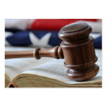 Judge's gavel - Legal business card template