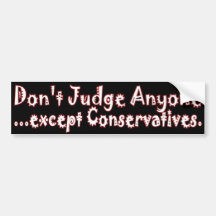 judgmental 2 bumper sticker