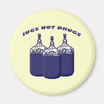 Jugs Not Drugs Fridge Magnet