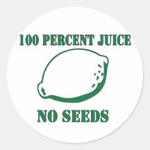Juice No Seeds Stickers