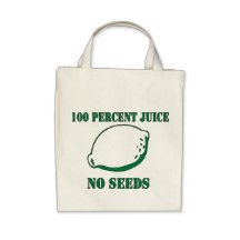 Juice No Seeds Tote Bags