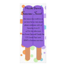 Juicy  Ice Pops Invitation
