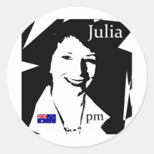 Julia Gillard Round Sticker
