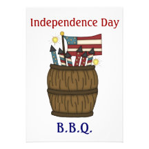 July 4th B.B.Q./Patriotic Barrel full of Fireworks Announcement